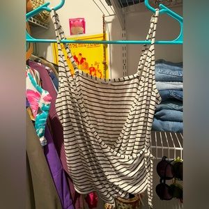 GARAGE black & white tank top